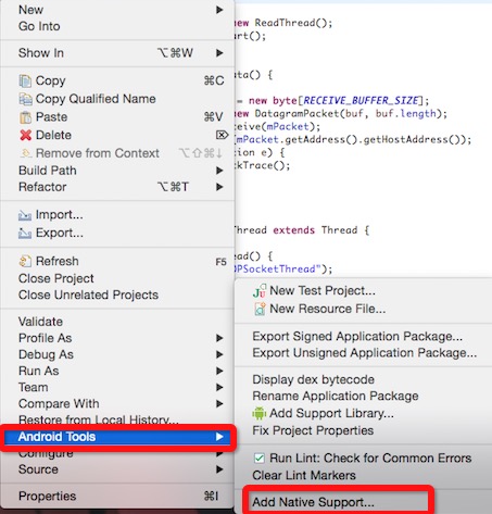 NDK-Eclipse-NativeSupport