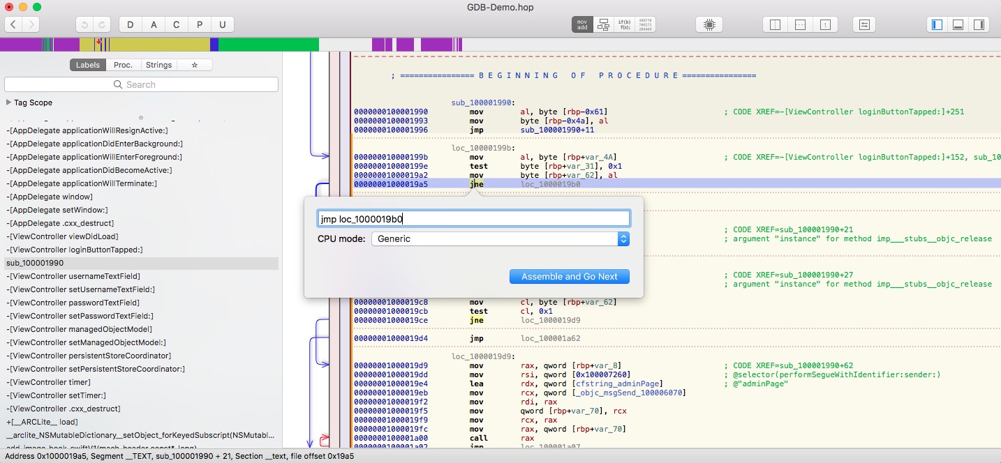 iOS-Disassembler-Hopper-Modify