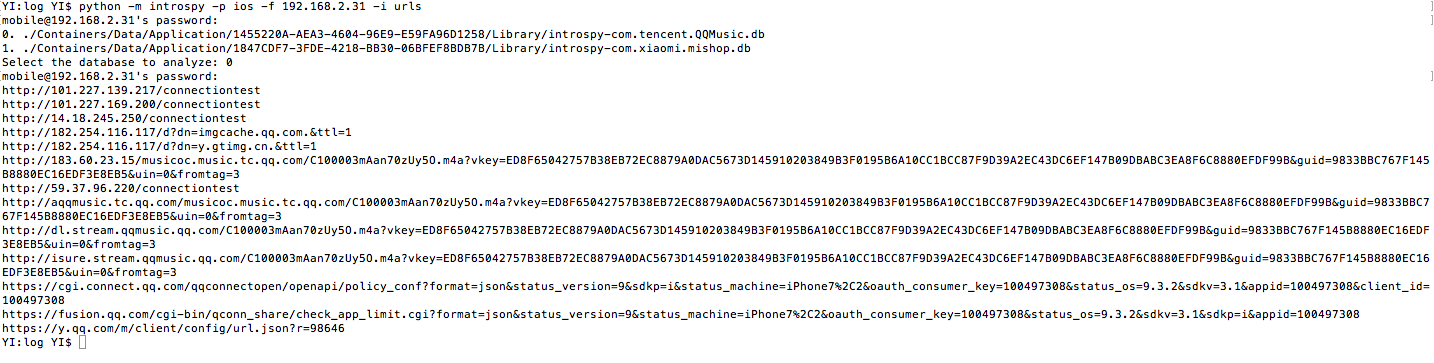 iOS-Introspy-Output-Result-Cmd-Url