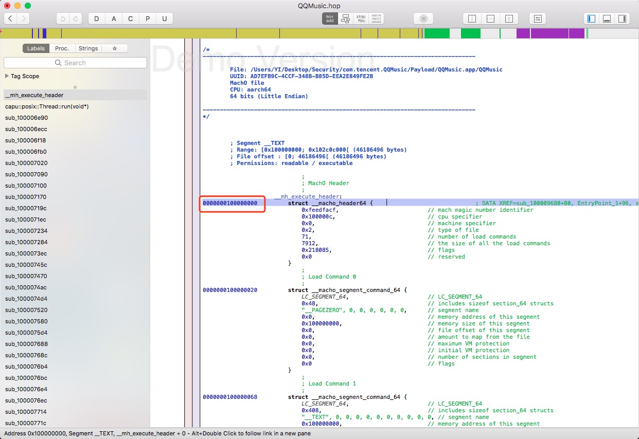iOS-LLDB-QQMusic-BaseAddress