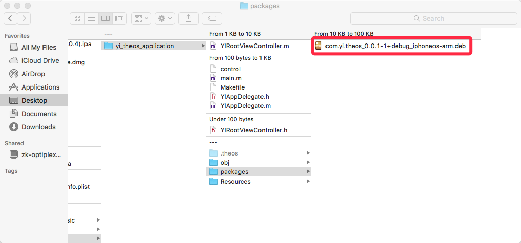 iOS-Theos-Package-Deb
